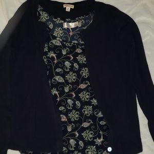 Paisley Tank Top w/ Cardigan